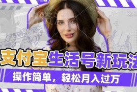 运营支付宝生活号发荒野求生视频 赚播放分成副业操作指南