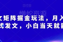AI爆文矩阵掘金实操教程 新手易上手可赚平台流量主收益