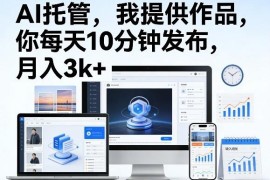 公众号AI托管流量主运营教程 每日10分钟操作可月入3000+