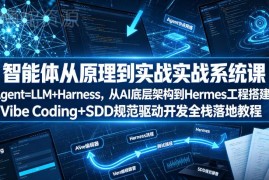 智能体从原理到实战系统课 从AI底层架构到Hermes工程搭建教程