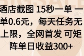 美团酒店截图15秒赚0.6元副业 无门槛可多号操作收益详解