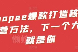 Shopee爆款打造核心运营方法 选品测品到推广全流程实操指南