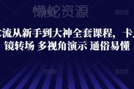 短视频技术流拍摄从新手到大神全套课程 卡点运镜转场详解