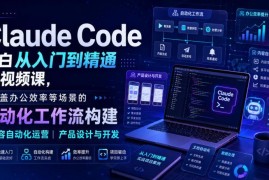 Claude Code小白入门到精通系列课 零基础学多场景自动化工作流搭建