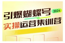 蝴蝶号全流程运营实操教程 从起号到变现完整干货指南