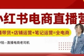 小红书电商直播训练营 涵盖直播带货店铺运营笔记运营实操全攻略