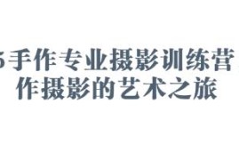 2025手作专业摄影训练营 拍摄修图摆摊实战技能全教程