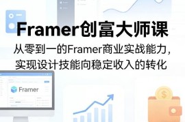 Framer创富大师课 从零学商业实战 实现设计技能稳定变现