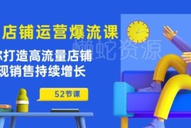 52节淘宝店铺爆流运营教程 教你打造高流量店铺实现销售增长