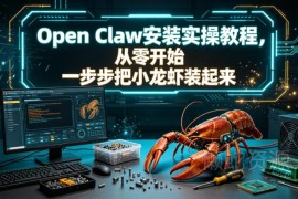 Open Claw（小龙虾）零基础安装实操教程 全流程分步讲解