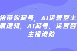 AI运营型主播从0起号全教程 底层逻辑及运营进阶指南