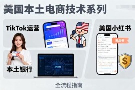 美国本土电商实操教程：TikTok运营、美国小红书及本土银行办理指南