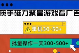 快手磁力聚星4.0实操玩法 单机30-50+可批量放大操作教程