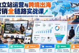 跨境独立站运营与出海营销全链路实战课 零基础到实战进阶