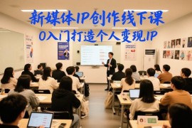 0基础新媒体IP创作线下课 从入门到打造可变现个人IP