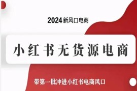 2024小红书无货源电商全流程实操指南 新手入局抓新风口
