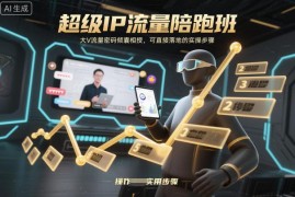 超级IP流量陪跑班 账号搭建到流量引爆全阶实操教程