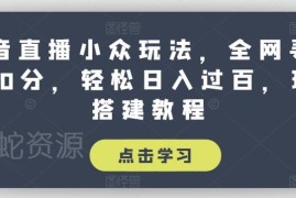 抖音姓名测分小众直播玩法教程 低门槛实操变现步骤全解析