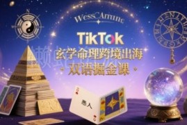 TikTok玄学命理跨境出海双语课 海外命理赛道变现实操教学