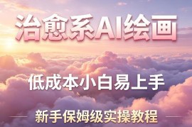 治愈系AI绘画提示词项目保姆级教程 零基础小白低成本易上手