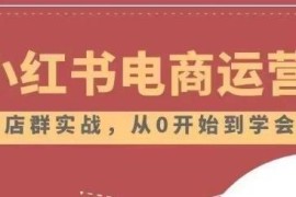 小红书店铺运营2.0干货合集 从零基础入门到高阶实操全指南