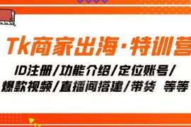 TikTok商家出海特训营 从账号注册到直播带货全流程教程
