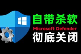 Win10/11系统永久关闭Windows Defender 一键关杀软实用工具合集