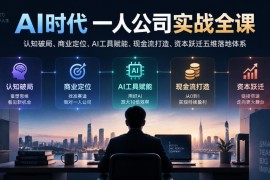 AI时代一人公司实战全课 五维体系搭建轻资产个人商业闭环