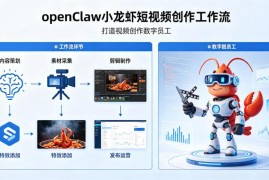 openClaw小龙虾搭建短视频创作工作流 打造AI视频创作数字员工