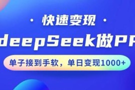 用DeepSeek做PPT实操教程 10分钟出稿小白可上手接单变现