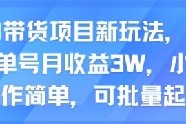 AI女装带货新玩法实测：单号月收益3万 小白易上手可批量起号