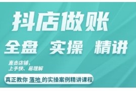 抖店对账实操案例精讲课程 系统掌握做账思路与实用对账方法
