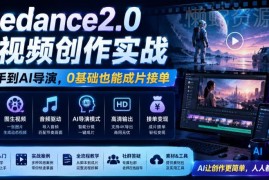 Seedance2.0 AI视频创作实战课 0基础从入门到成片接单全指南