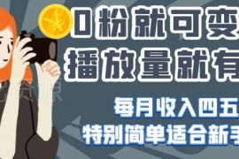 今日头条中视频0粉变现攻略 新手做号有播放量即可赚取收益