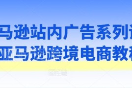 亚马逊跨境电商站内广告系列课 全流程投放优化实操打法教学