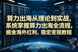 算力出海全流程实战教程 企业合规布局个人副业变现指南