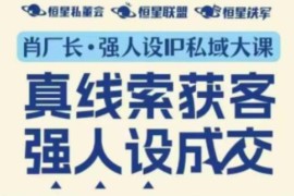11月深圳站强人设IP私域大课 获客成交实操教程带音频字幕