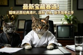 猫咪还原经典港片涨粉赛道详解 零基础新手可快速上手