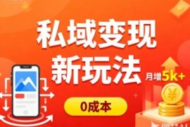 零成本私域引流变现玩法 搬运天涯神贴普通人增收实操教程