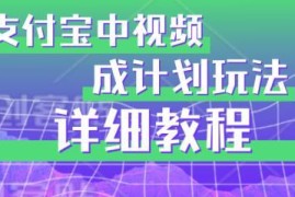 支付宝中视频分成计划实操详解 避坑玩法及收益开通攻略