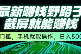 零成本无门槛手机截屏赚钱项目 操作简单收益稳定提现快