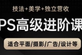 PS高级后期进阶课 含技法美学及营收教学 适合设计摄影从业者
