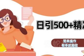 2024私域全自动引流获客玩法 日引500+精准粉实操教程