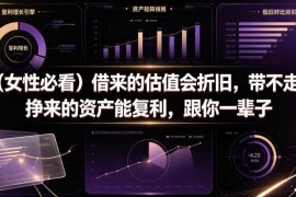 女性财富认知指南 厘清估值与资产差异打造长期复利核心能力