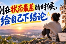 入秋状态差情绪低迷怎么办？别在低谷时轻易给自己下结论