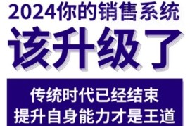 2024可落地销售实战课 适配买方市场的销售系统升级教程