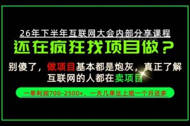 互联网卖项目副业玩法全揭秘 单客收益700-2500可当天上手变现