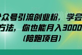 公众号引流精准创业粉实操教程 私域多渠道变现落地方法