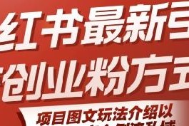 小红书引流创业粉最新图文玩法 安全导流私域全流程操作指南
