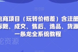 闲鱼电商从0到1实操教程 选品运营售后全环节玩法详解